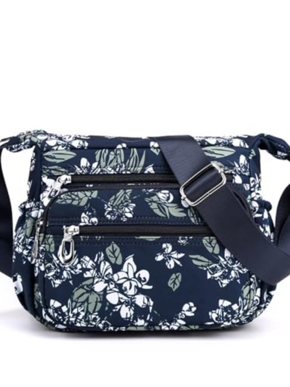 Women's Nylon Crossbody Bag Multi Pockets Shoulder Handbag Lightweight Travel